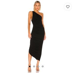 NWT Norma Kamali Diana Gown Black XS
